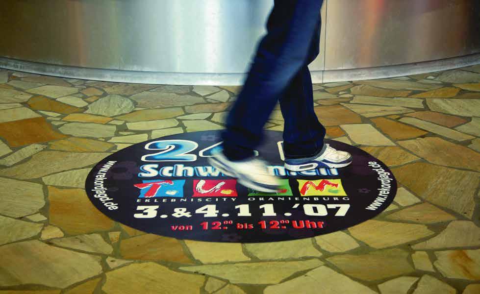 Floor Graphics Floor graphics are an eye-catching, novel and impactful way to get your message across to the customer. They can be used to create brand attention, directional signage or advertising.