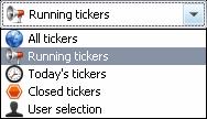 3.2.2 Ticker View Selection 3.2.2.1 All tickers All games of the current day, including the upcoming games of the next 24 hours, will be displayed in the content area. 3.2.2.2 Running tickers The games which are in-running or start within the next 15 minutes will be displayed by default.