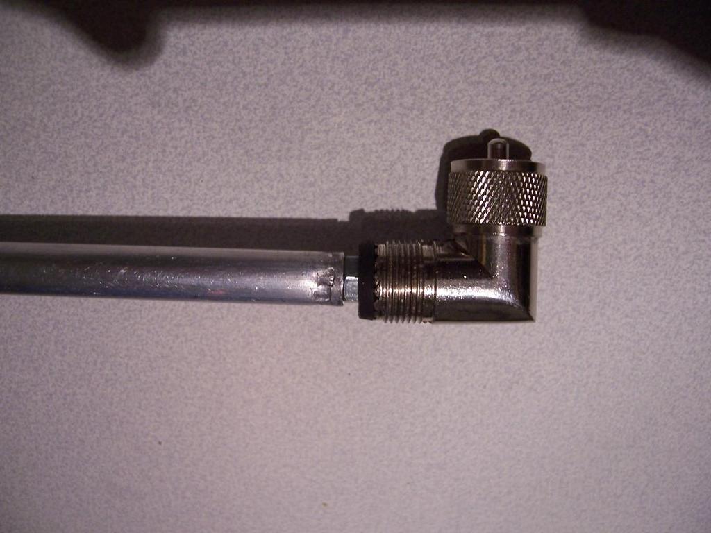 The 5mm thread is tested with a short screw, nut and rubber washer Photo showing the crimp tool marks.