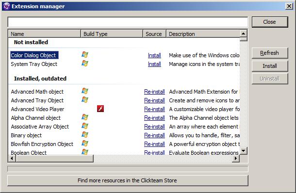 INTRODUCTION Welcome to this guide on how to use the Extension Manager built into Clickteam Fusion 2.5. Welcome to another guide for Clickteam Fusion 2.5! Some (if not all) of the information in this guide is applicable for Multimedia Fusion 2.