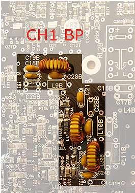 Channel 2 BP filter installation Wind and install inductors L9B, L10B and L11B. L9, L10 and L11 are of the same value.