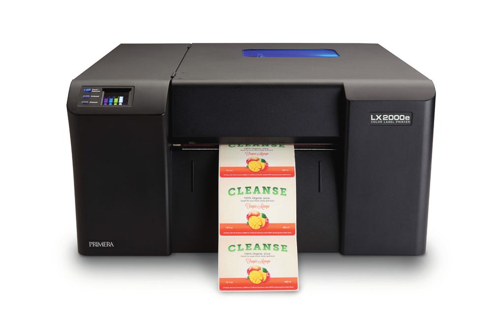 LX2000e Color Label Printer Primera s Fastest Desktop Label Printer Primera s LX2000e, has extremely fast print speeds up to 25 percent faster than Primera s