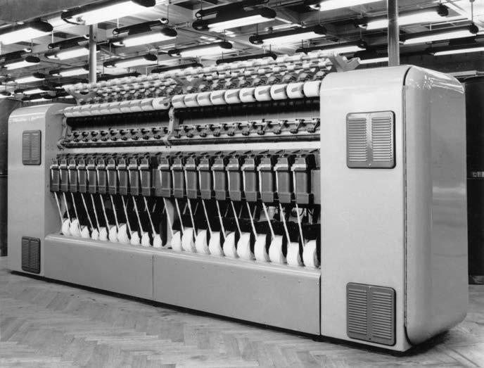 GLOBAL The Ball is Rolling A journey through 50 years of rotor spinning Rising demand for textiles in the 1950s and 60s led to a change in thinking, as ring spinning alone did not produce enough yarn.