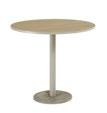 VAT): 81 HOSTESS STOOL W: 39 cm, h : 95 cm, d : 29 cm Metal legs with pebble grey finish Top in laminated romana cherry wood REF. 454 Price (excl.