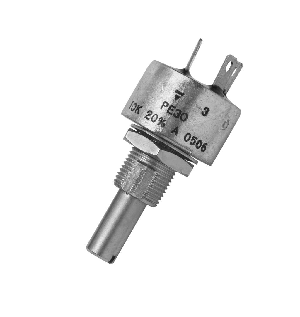 PE30 Vishy Sfernie Fully Seled Continer Cermet Potentiometer Militry nd Professionl Grde FEATURES 3 Wtt t 70 C High power rting Low temperture oeffiient (100 ppm/ C typil) Full seling Mehnil strength