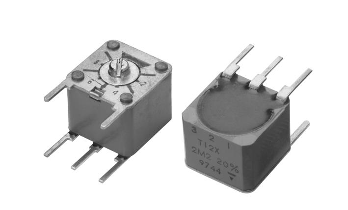 T12, T13 Vishy Sfernie Fully Seled Continer Squre or Round Cermet Trimmers The Vishy SFERNICE trimming potentiometers T12 nd T13 fully meet the requirements of CECC 41 100.