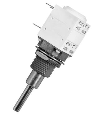 P11, PA11 Vishy Sfernie Modulr Potentiometers with Cermet (P11) or Condutive Plsti Elements (PA11) FEATURES CECC 41300 GAM T1 P11 version for industril nd militry pplitions PA11 version for