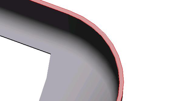 It is concentric with the center ear hole. Set the circle diameter to 7.00. This will be the inside diameter. Accept the section. 3. Set up the thin extrusion: a. Set the depth to To Next. b. Make sure the direction arrow points from the datum toward the cover.
