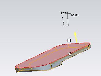 Create the Draft Feature Now you ll apply a draft to the side surfaces in the same way that you did to the back cover part. 1. Select one of the side surfaces of the solid. Click Insert > Draft.