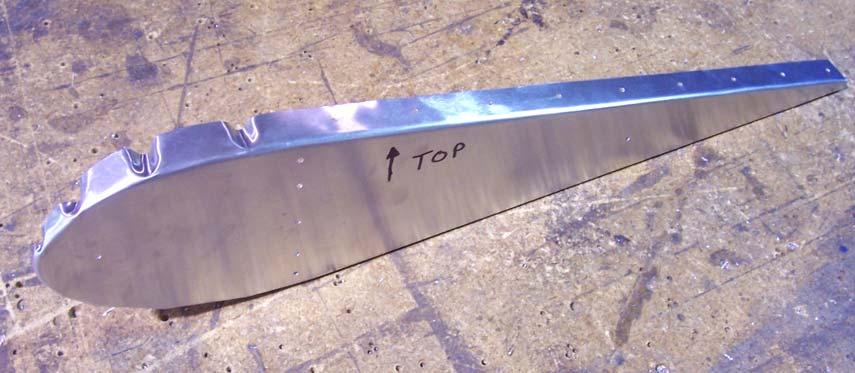 P/N: 75T3-1 Elevator Tip Rib The Tip Rib is predrilled on the top flange pitch 38mm.