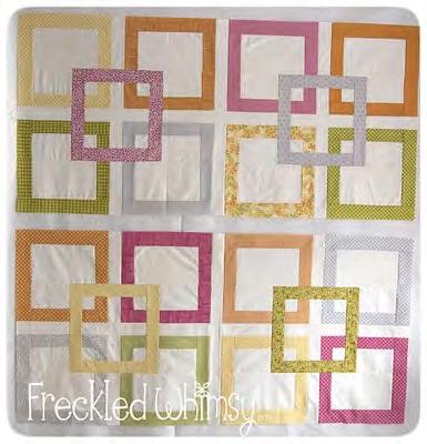 Take care to line up your "squares" as you sew. You will have to lift up your fabric to match. 3.