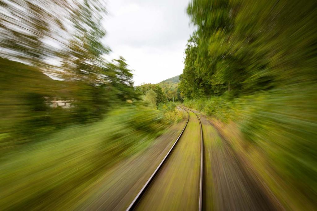 What do you think was happening with the shutter speed in this image? Was it a fast moving train? No, it wasn t. This shot is pretty interesting in its use of shutter speed.