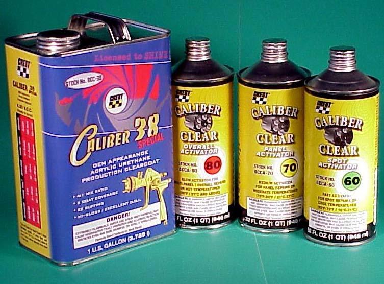 CALIBER 38 SPECIAL O.E.M. APPEARANCE PRODUCTION URETHANE CLEAR COAT Caliber 38 Special is user friendly and easy to spray but it still has enough viscosity to avoid being called thin.