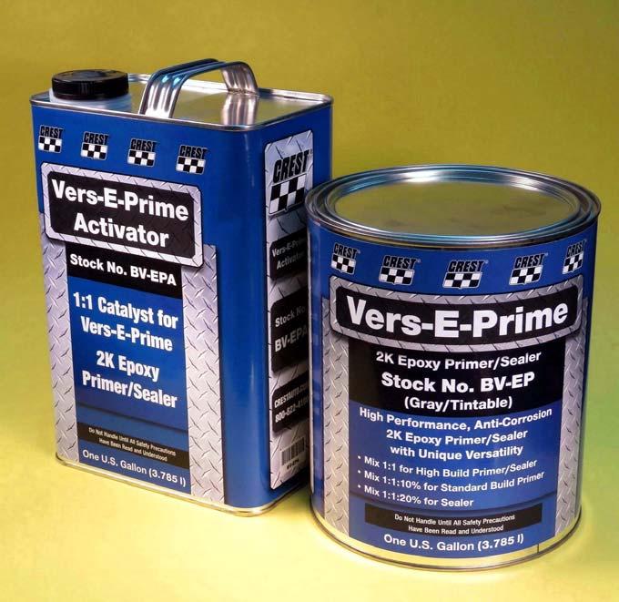 Vers-E-Prime THE NEXT GENERATION IN 2K EPOXY PRIMER NEW VERS-E-PRIME High Build 2K Epoxy Primer-Surfacer-Sealer Vers-E-Prime provides improved adhesion for body fillers, putties, and additional