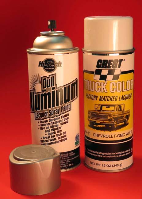 Aerosol. 12 per case. GMC White # AM-11 This lacquer paint is great for recoating diamond plate, truck rims and bumpers.