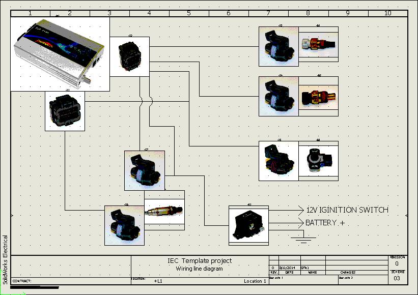 UNDERSTANDING THE WORKFLOW Single Line Diagram Single line diagrams provide an excellent project overview along with a quick means to create basic cable connections.