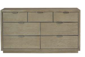 MOSAIC INDEX 373-051 DRESSER W 68 D 19 H 36-1/8 in. W 172.72 D 48.26 H 91.76 cm. Quartered white oak veneers. Six drawers.