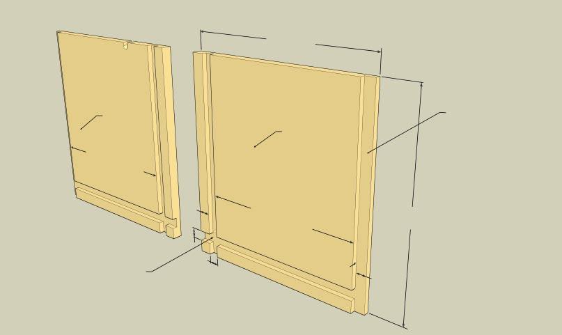 Stay Oriented Mark the edges of the cabinet sides so you can easily identify the top, front (the edge nearest the door), back, and bottom of the cabinet.