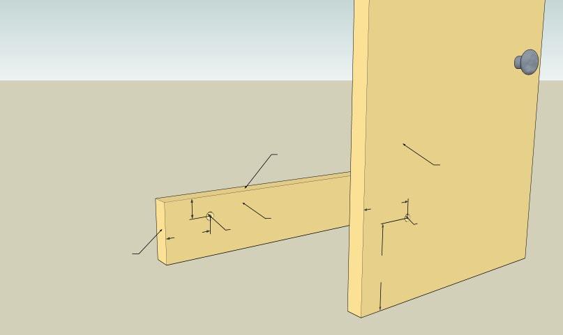 Dimensions shown are for Rockler s #21025 fitting. A fitting offset toward the sides of the cabinet will provide slightly better performance than one that s mounted directly beneath the router.