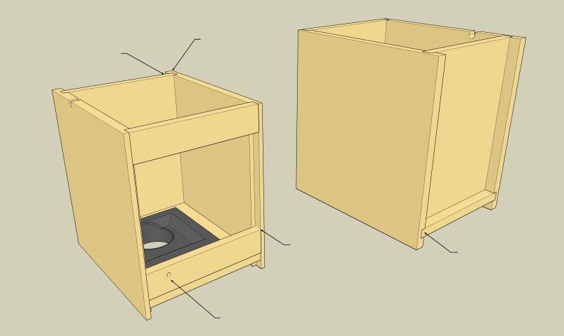 12. Bring the Parts Together Test-fit the cabinet assembly and gather the necessary clamps and materials for the glue-up.