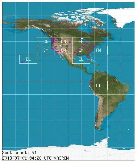 When I ran the map generator for the first week of July (Figure 6), a Hawaiian grid square flashed on the screen who was it?