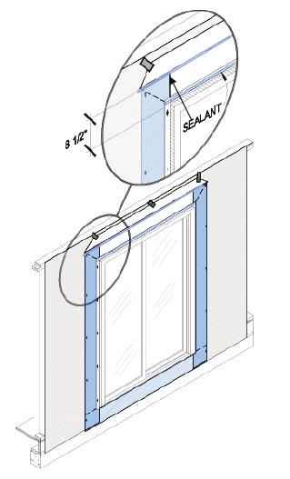 ADDENDUM SECTION 5 5. HEAD FLASHING FOR DOORS (METHOD "B1") (Replaces Section 21.9.6 in InstallationMasters Training Manual) 5.A. HEAD FLASHING FOR DOORS (METHOD "B1") 1.