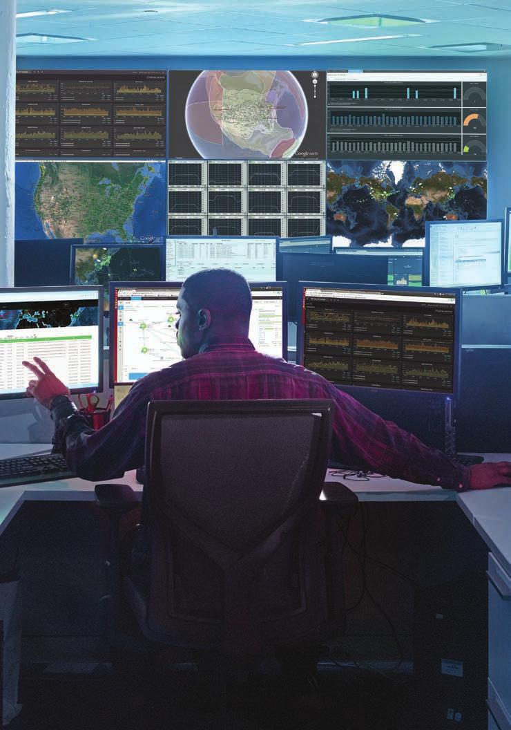 Support and services At a glance 24/7 network monitoring ensures reliable service on flights worldwide 20+ years experience managing a network Around-the-clock global monitoring Along with all of our