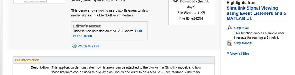 Listeners and a MATLAB UI - by