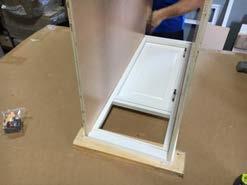 3. There are three options for securing cabinet side to face frame.