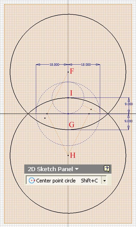 Inventor (10) Module 1H: 1H- 14 Figure 1H-4A: The large circles. Figure 1H-4B: The small circles.