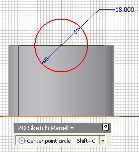 Inventor (10) Module 1H: 1H- 23 option for Direction (red circled); click the Profile button and click-select the