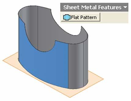 Standard tool bar (Figure 1H-6B); the Flat Pattern view