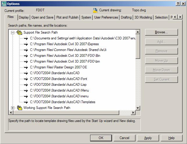 Setting Up the Civil 3D Working Environment Civil 3D Once your drawing template is setup, you are ready to begin work in Civil 3D.