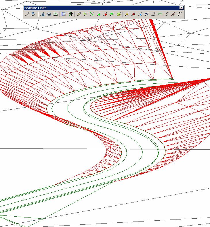 Feature Line and Grading tools Included in Civil 3D are the Feature Line and Grading tools. The Feature Lines toolbar contains powerful tools that can be used for designing 3D breaklines.