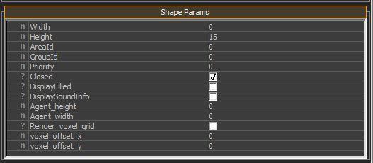 6. Height (along with other properties) are set inside the Shape Params section of the Objects tab in the RollupBar.
