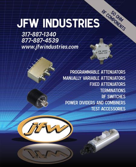 50 Ohm Components Brochure Available now to download from our website, this brochure covers JFW's standard 50 Ohm components,