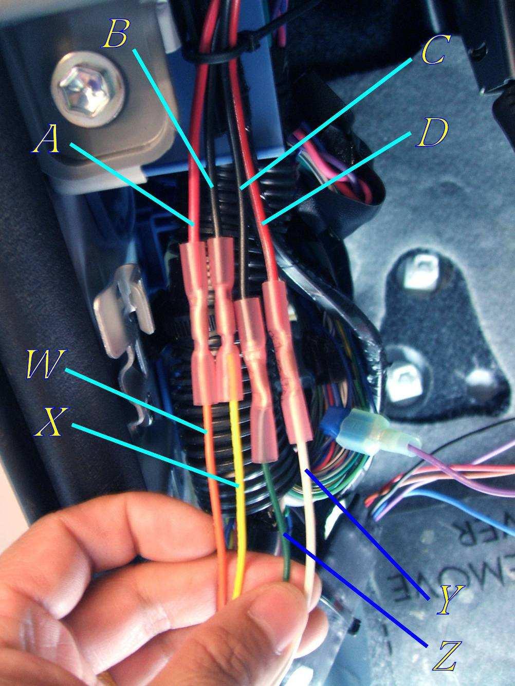 BI-COLOR WIRE IDENTIFICATION (FOR AMBER TURN ONLY OR RED TURN ONLY SEE PAGE 12 & 13) 1 Table -1 Signal mirror Harness Connect C-Module LH Red Wire (A) To Orange Wire (W) LH Black Wire (B) To Yellow