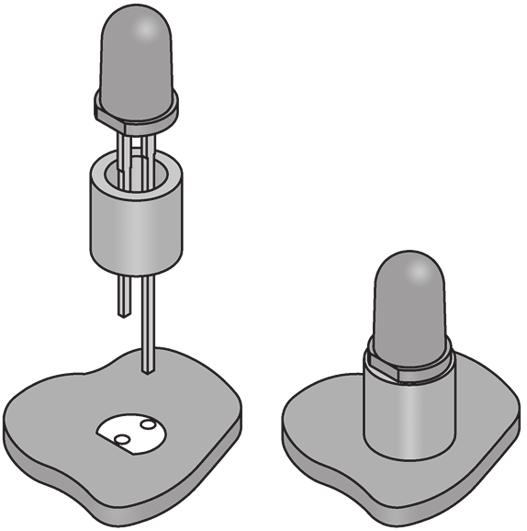 14-pin U7-7403 IC (see Figure D) J24 - Jumper Wire (see Figure C) Figure B Figure C D25 - LED and Spacer (see Figure B) J27 - Jumper Wire (see Figure C) D24 - LED and Spacer (see Figure B) D23 - LED