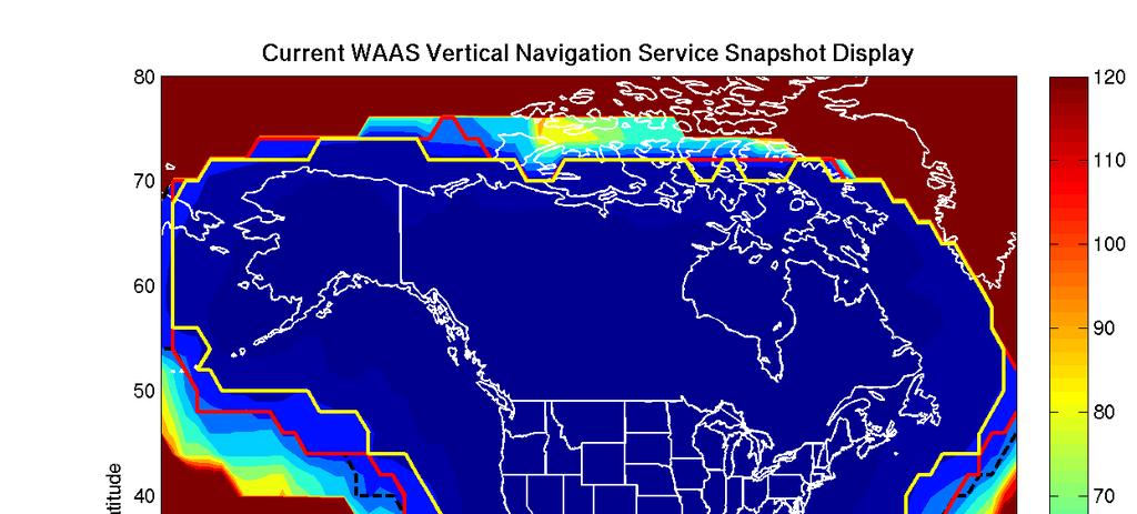 Snapshot of WAAS LPV Service Area at a Point in Time LPV