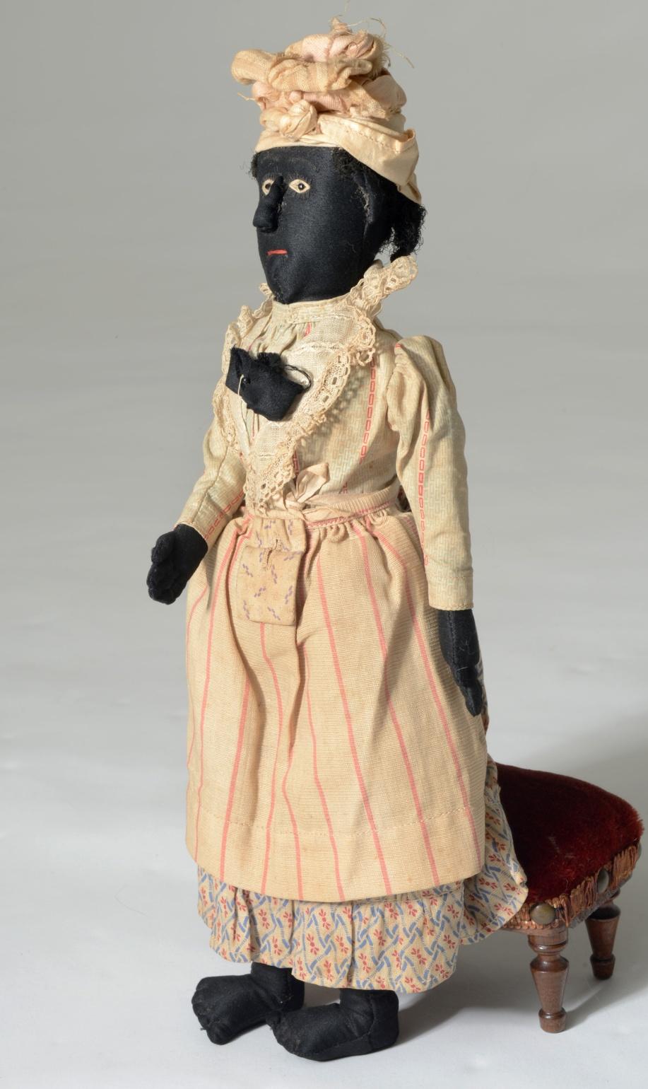 Charleston or Savannah Domestic, circa 1880-1890 Evaluate each doll within the context of material culture and the decorative arts produced during the time period in which the doll was created.