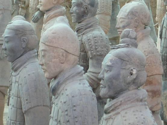 The first emperor of China had life-size terracotta statues made to watch over him in the after