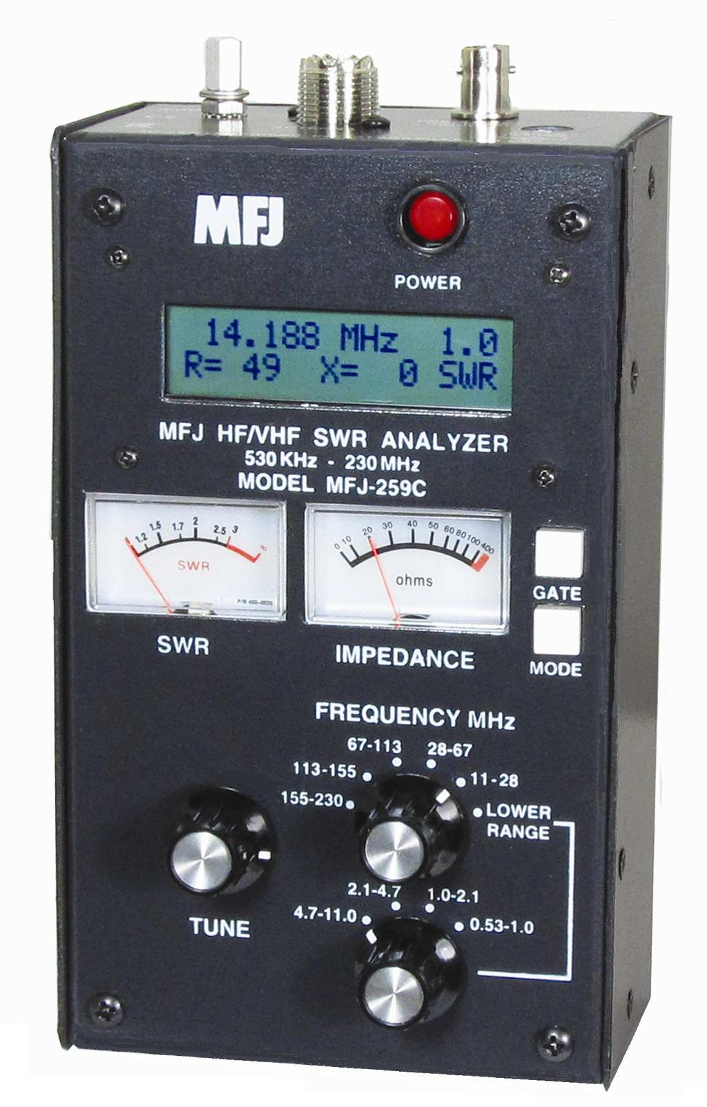 Model MFJ-259C INSTRUCTION MANUAL CAUTION: Read All Instructions Before Operating Equipment MFJ ENTERPRISES, INC.