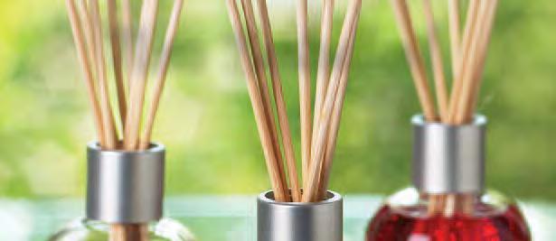 simply placing the natural reeds into the stylish fragrance bottle.