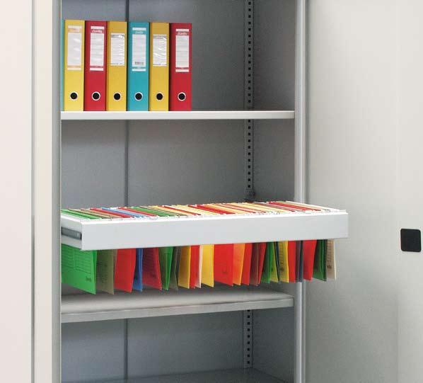 O f f i c e f u r n i t u r e Additional equipment for office cabinets It is very often necessary to have an additional equipment for office cabinets as: shelves, drawers, frame shelves, drawers for
