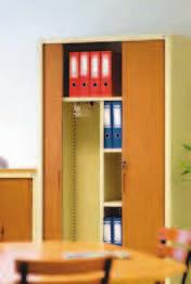 It is possible to adjust the height of the shelves to any height based on holes placed at 25mm increments.