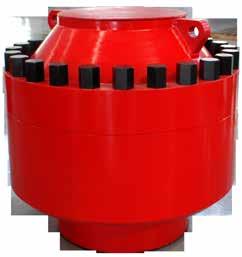 BOP ANNULAR BOP Annular BOP has taper type, spherical type, and combination type, which can seal the annular space between drill string and wellbore, seal the well completely, or operate the snubbing