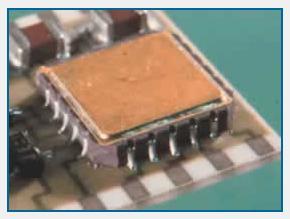 Figure 8: LCCC construction, showing three types of enclosure Leadless chip carrier mounted on a ceramic substrate LCCCs were originally designed to be soldered to the ceramic substrate of hybrid
