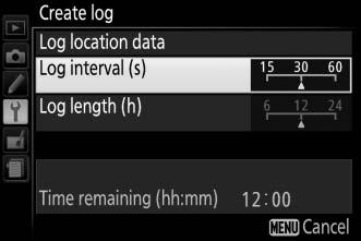 Track Logs The built in location data unit can log information on the camera s current position (latitude, longitude, altitude) and the current time (UTC) as provided by satellite navigation systems.