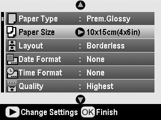 Paper Type List For this paper Plain paper Epson Ultra Glossy Photo Paper Epson Premium Glossy Photo Paper Epson Premium Semigloss Photo Paper Epson Economy Photo