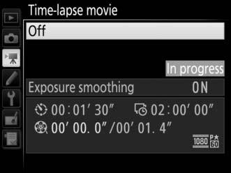 A During Shooting During shooting, Q will flash and the timelapse recording indicator will be displayed in the top control panel.